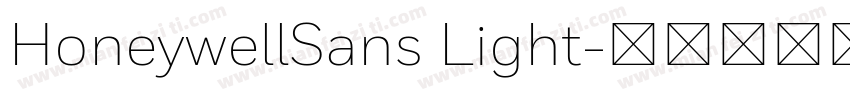 HoneywellSans Light字体转换
